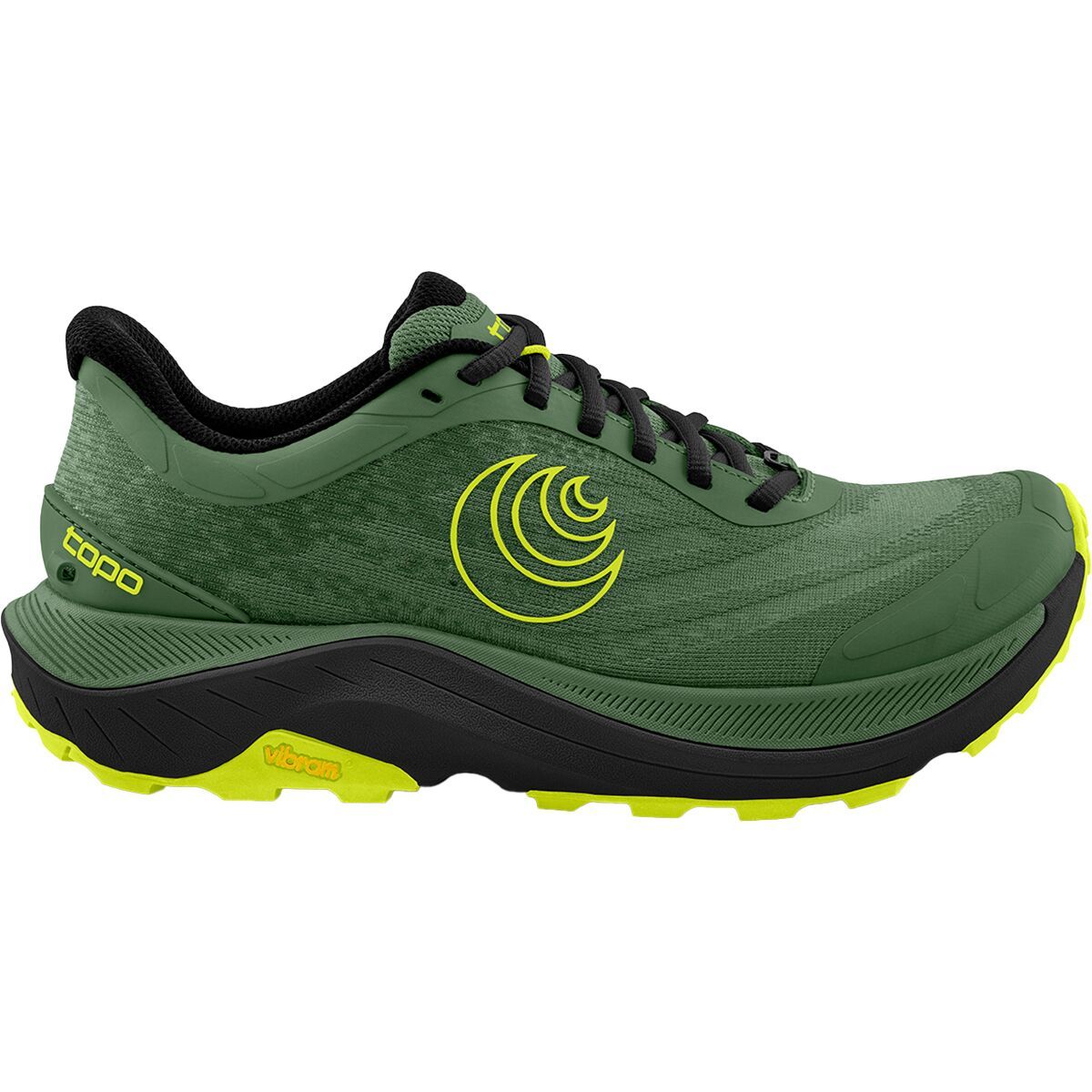 Image of Topo Athletic Ultraventure 4 Trail Running Shoe - Men's Green/Black, 11.5