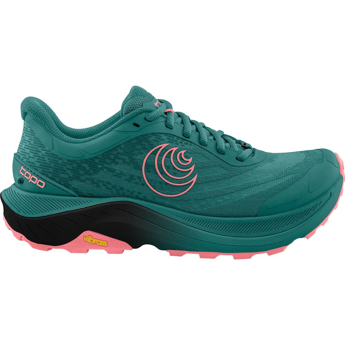 Image of Topo Athletic Ultraventure 4 Trail Running Shoe - Women's Dark Teal/Pink, 7.0