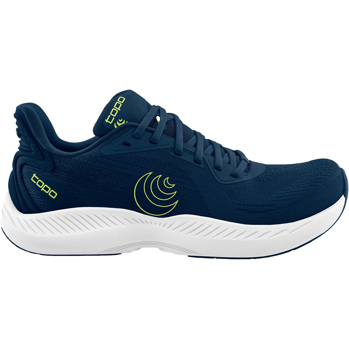 Image of Topo Athletic Fli-Lyte 6 Running Shoe - Men's Navy/Lime, 9.0