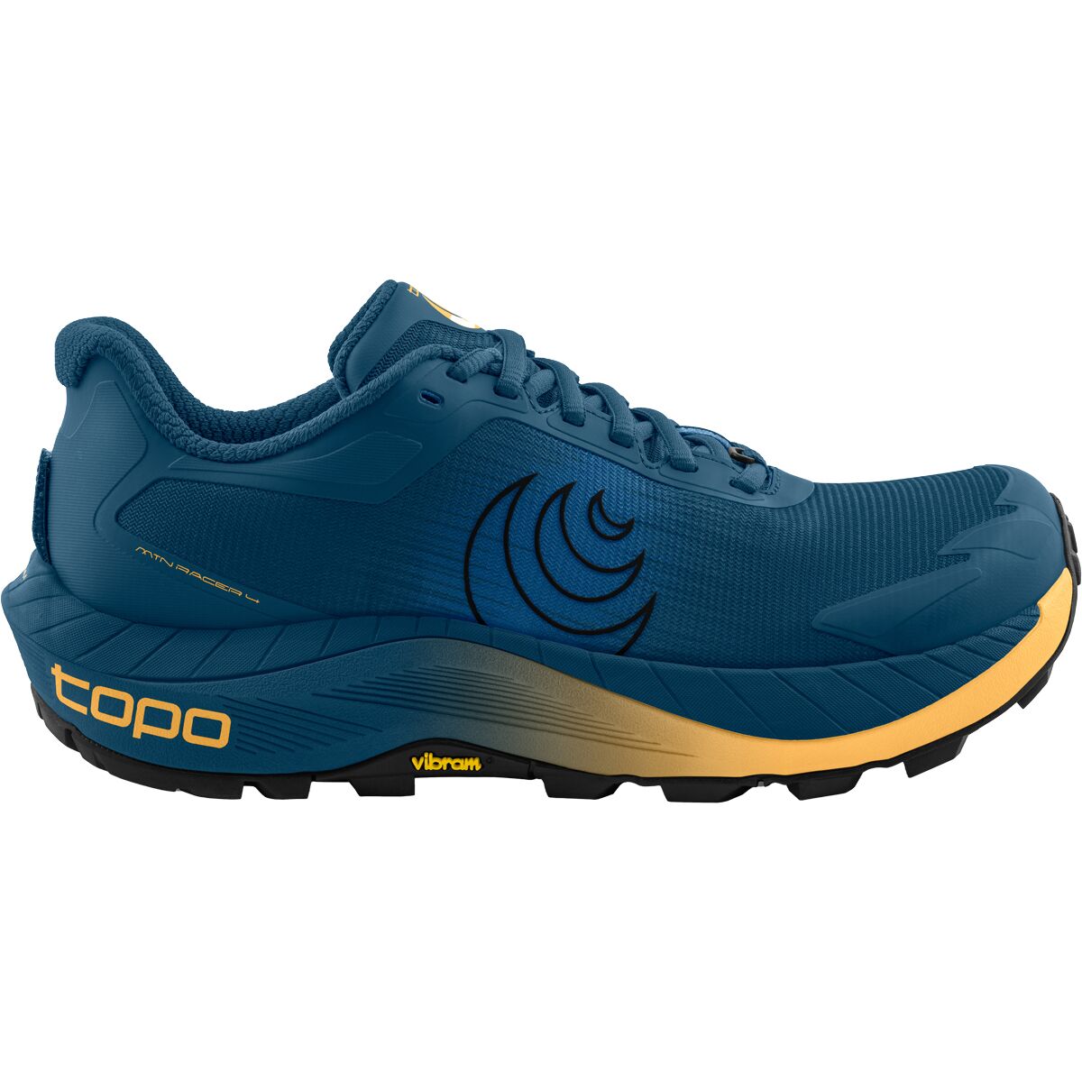 Image of Topo Athletic MTN Racer 4 Trail Running Shoe - Men's Navy/Orange, 12.0