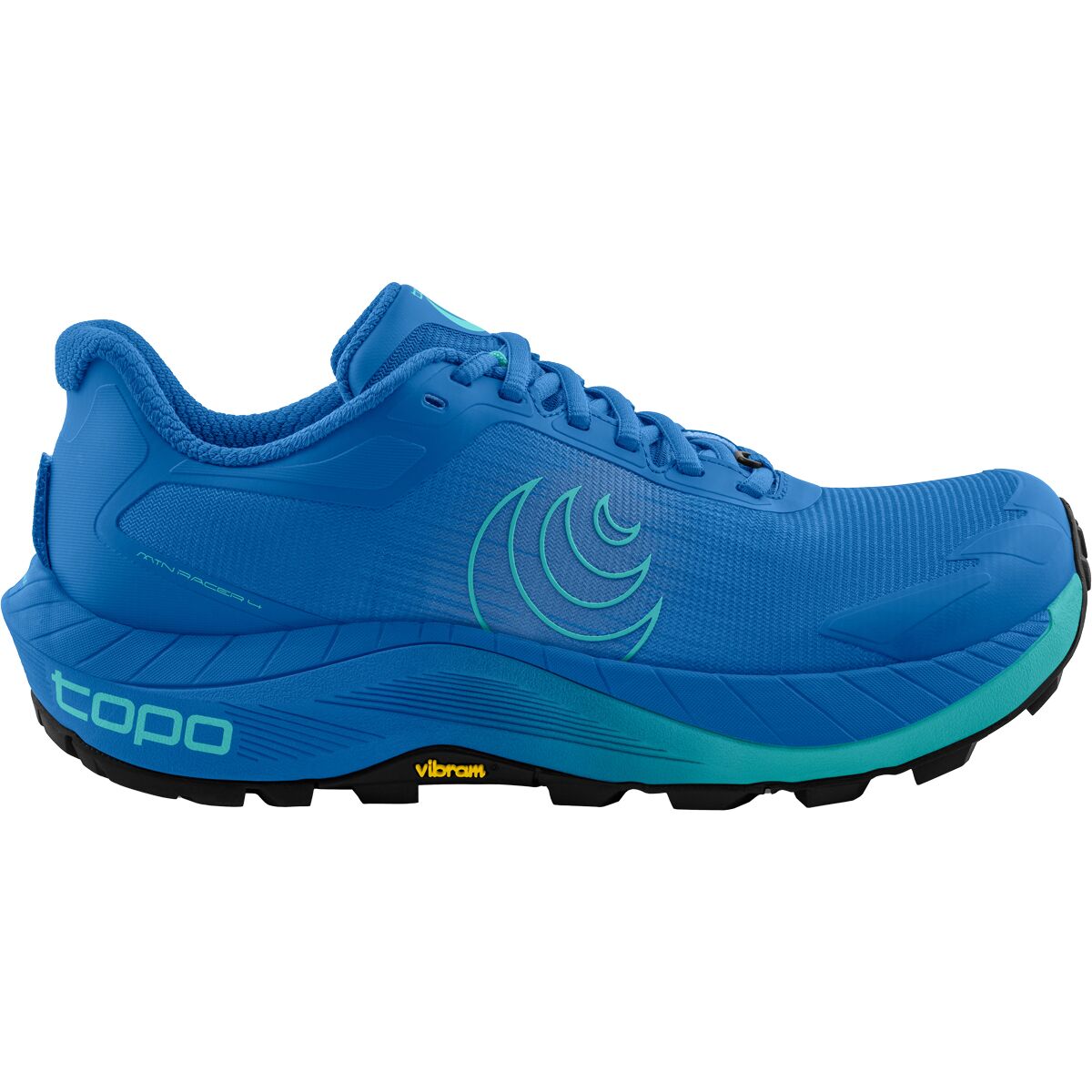 Image of Topo Athletic MTN Racer 4 Trail Running Shoe - Women's Blue/Blue, 7.5