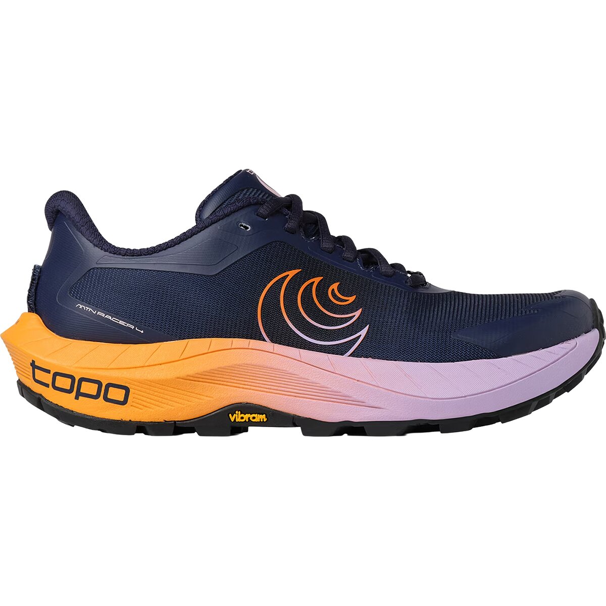 Image of Topo Athletic MTN Racer 4 Trail Running Shoe - Women's Purple/Orange, 8.0