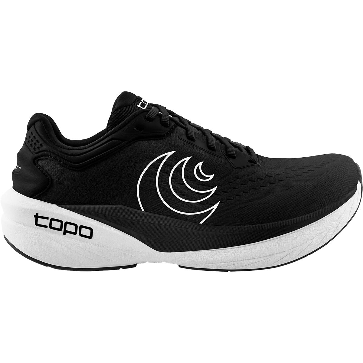 Image of Topo Athletic Phantom 4 Running Shoe - Men's Black/White, 10.0