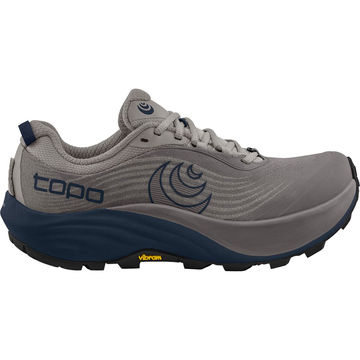 Image of Topo Athletic Pursuit 3 Trail Running Shoe - Men's Grey/Navy, 10.0