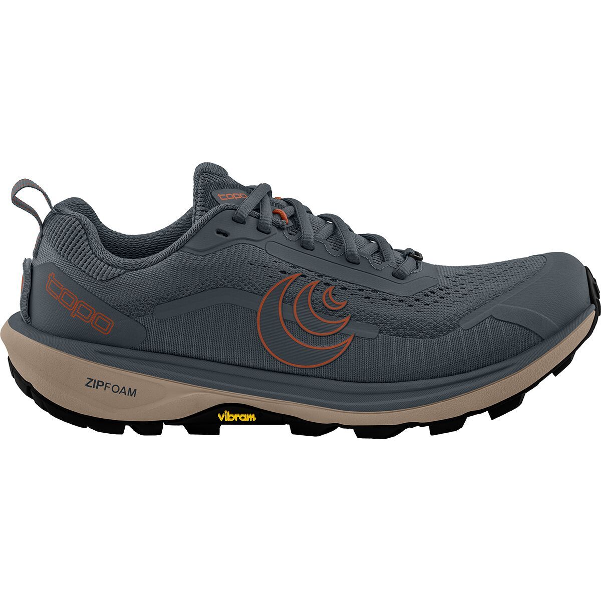 Image of Topo Athletic Terraventure 5 Wide Trail Running Shoe - Men's Grey/Clay, 12.0