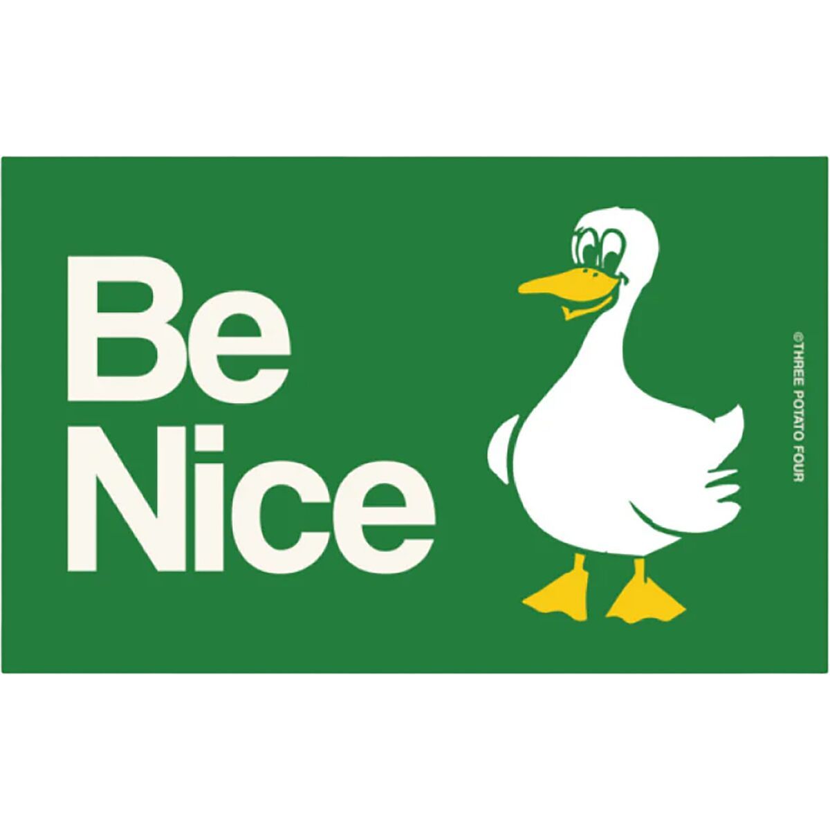 Image of Three Potato Four Bumper Magnet - Be Nice Green, One Size