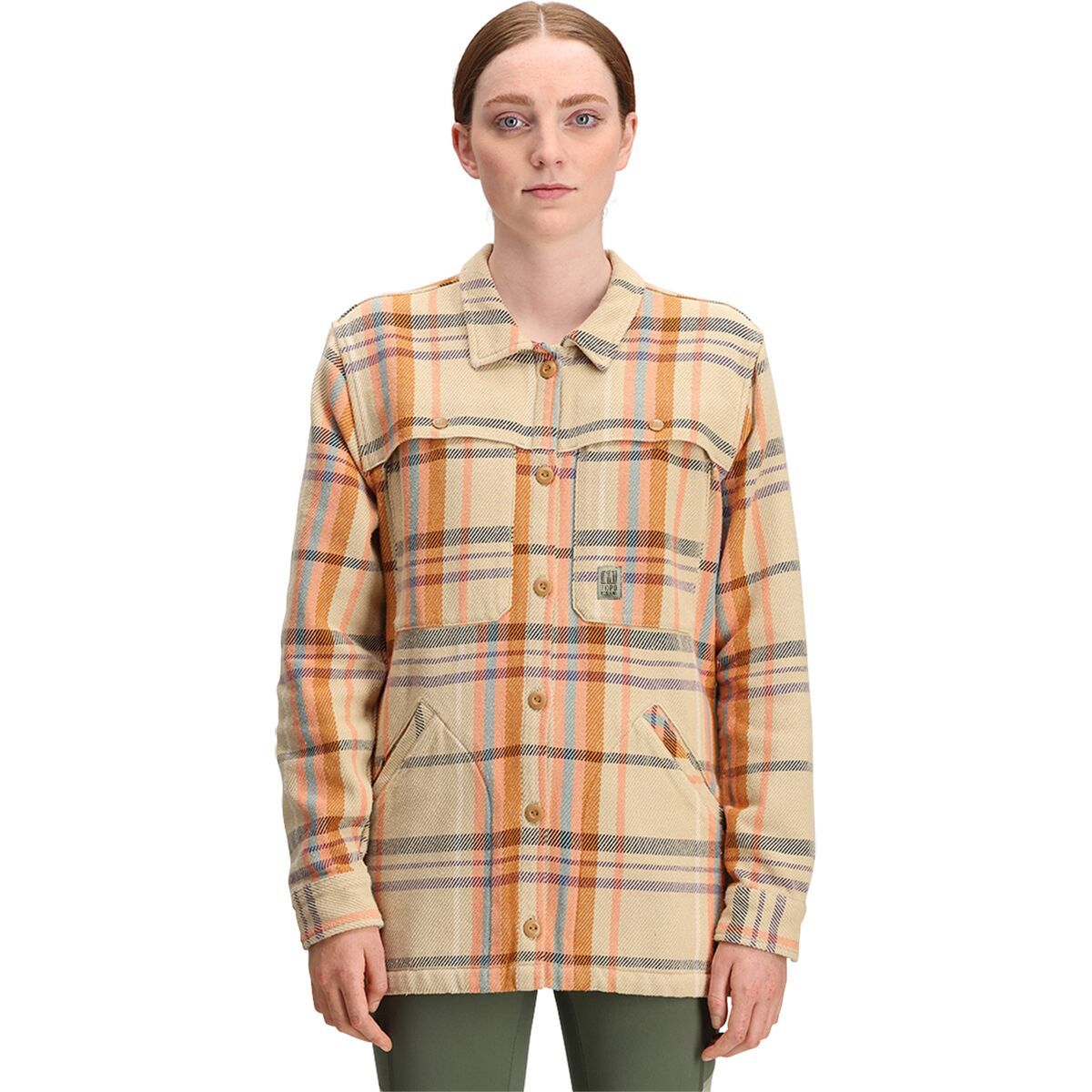 Topo Designs Mountain Shirt Jacket - Women's Sahara Multi Plaid, M