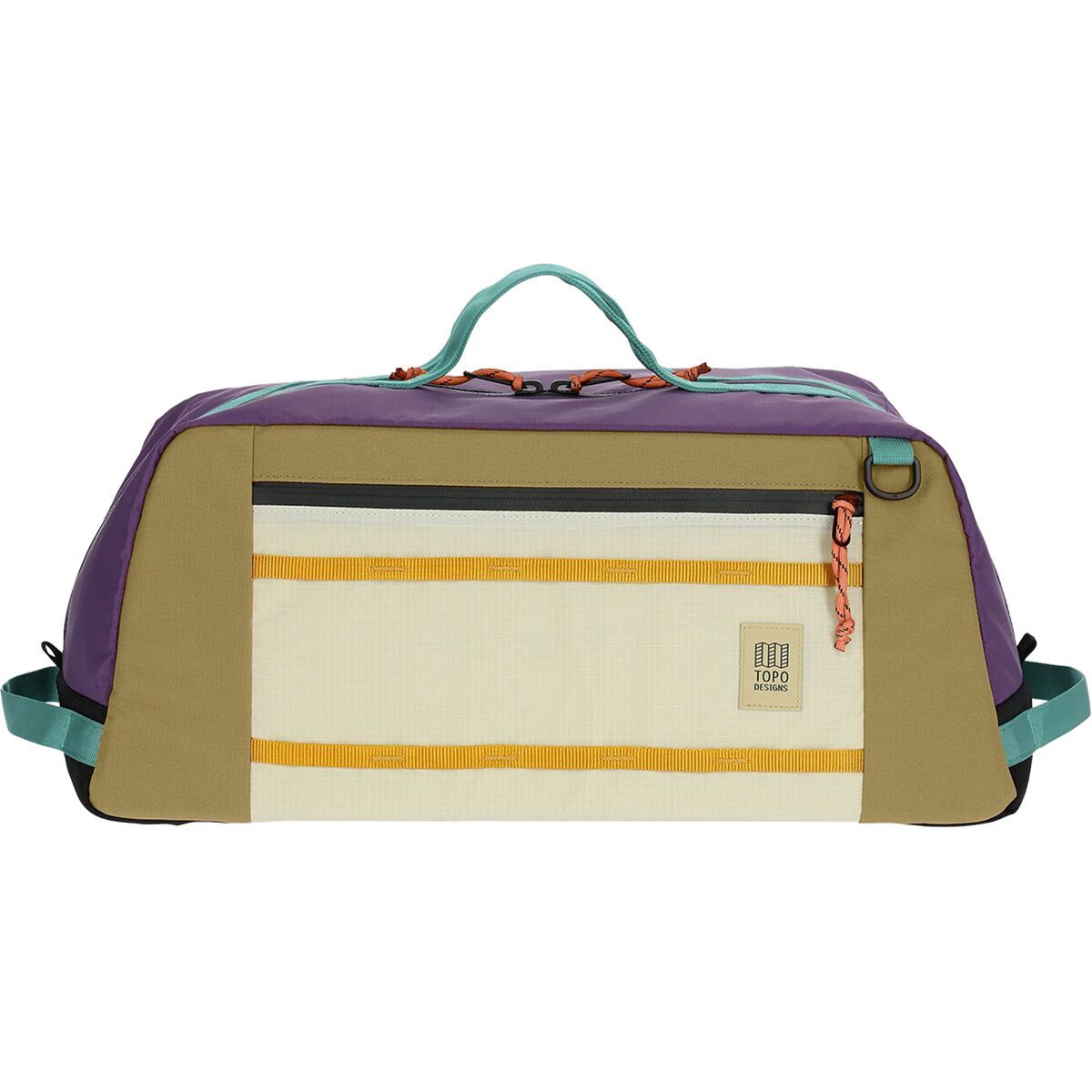 Topo Designs Mountain 40L Duffel Bag Loganberry/Bone White