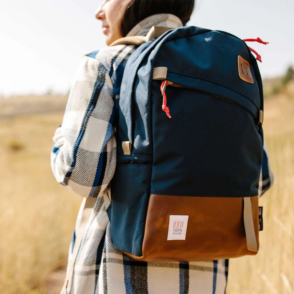 Topo designs daypack navy clearance leather