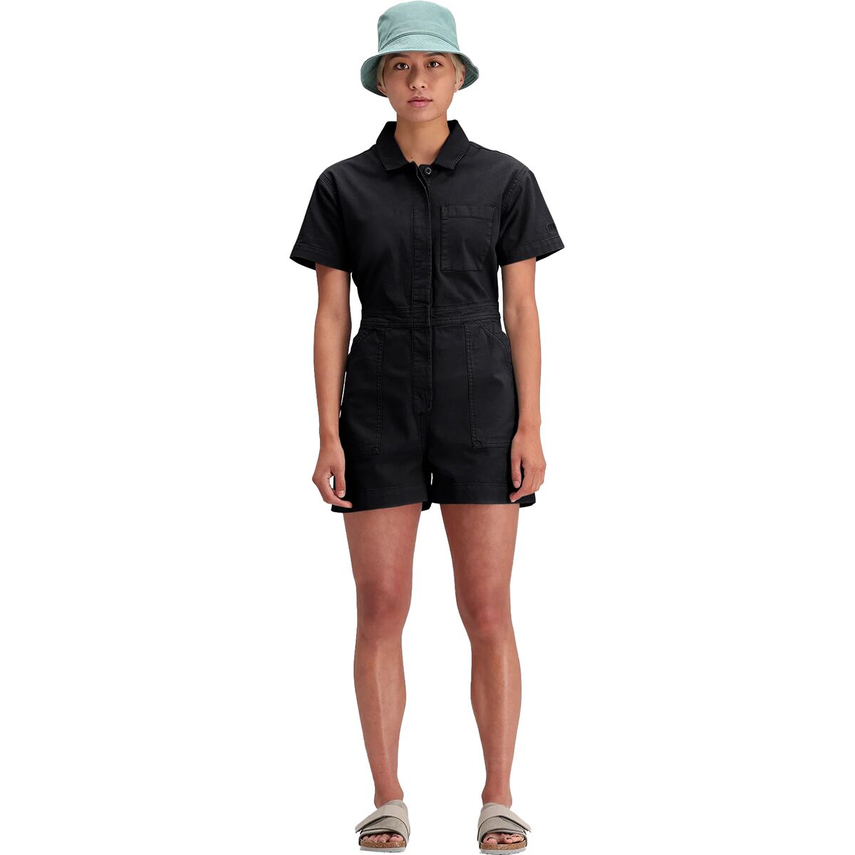 Image of Topo Designs Dirt Romper - Women's Black, M