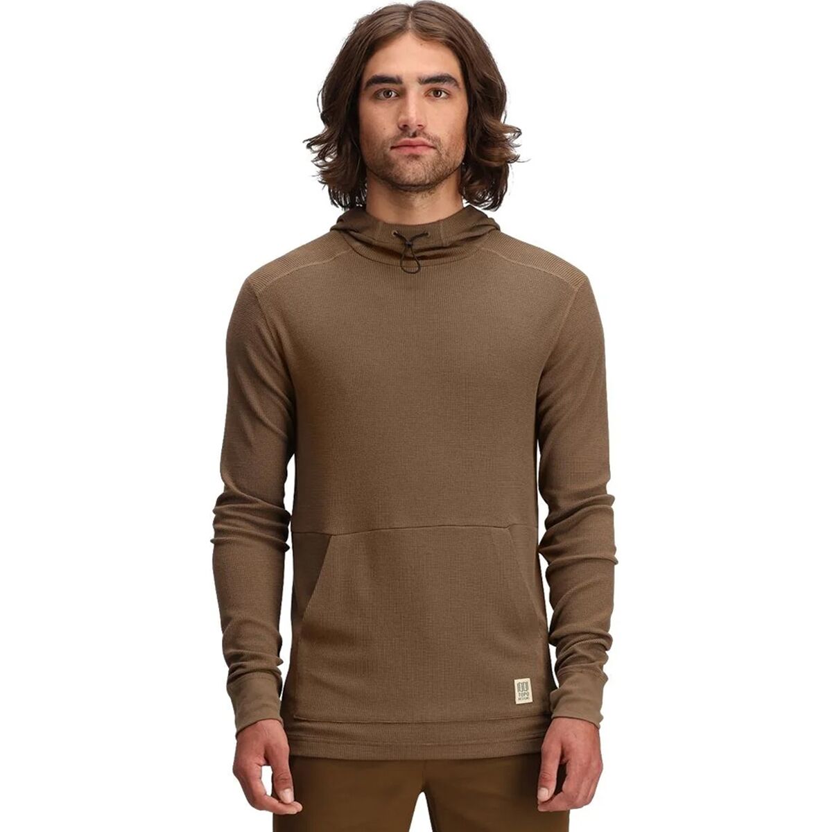 Topo Designs Topo Designs Global Waffle Hoodie - Men's Desert Palm, XXL