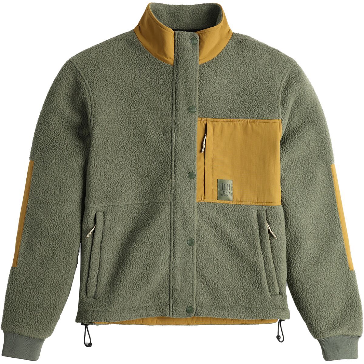 Image of Topo Designs Summit Rise Full-Zip Jacket - Women's Beetle/Dark Khaki, M