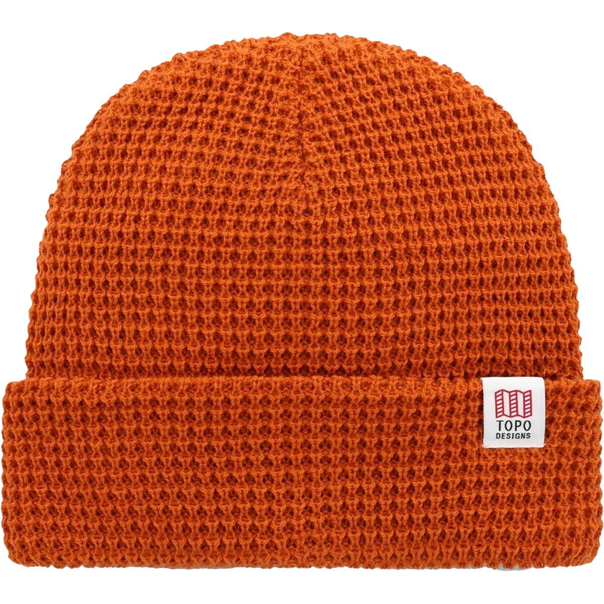 Topo Designs Waffle Knit Beanie Clay, One Size