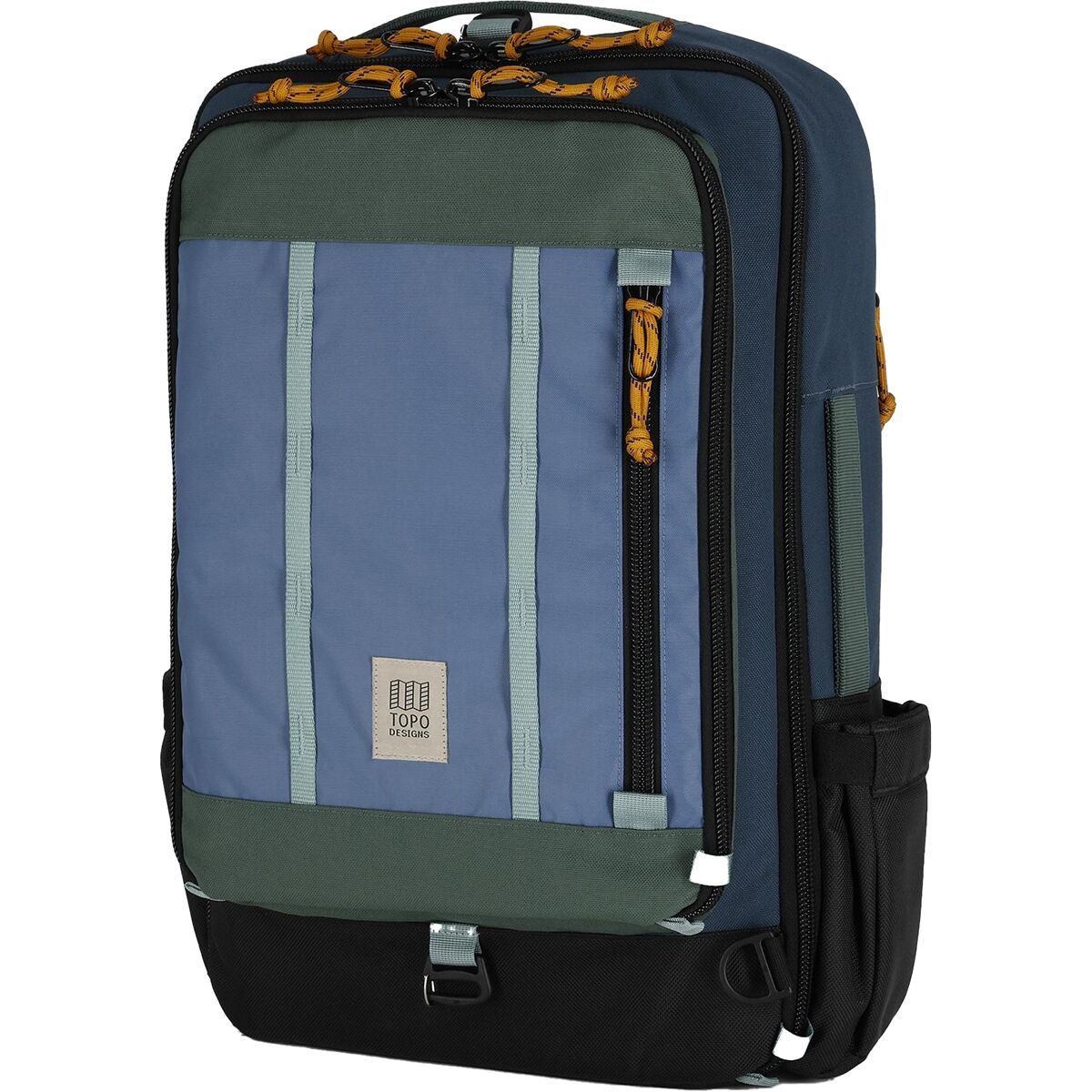 Image of Topo Designs Global Travel 30L Bag Stone Blue/Forest, One Size