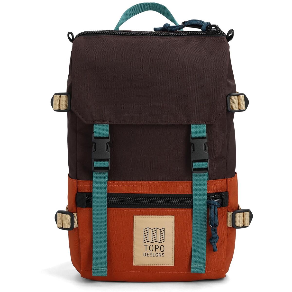 Image of Topo Designs Mini Rover 10L Pack Clay/Chocolate, One Size