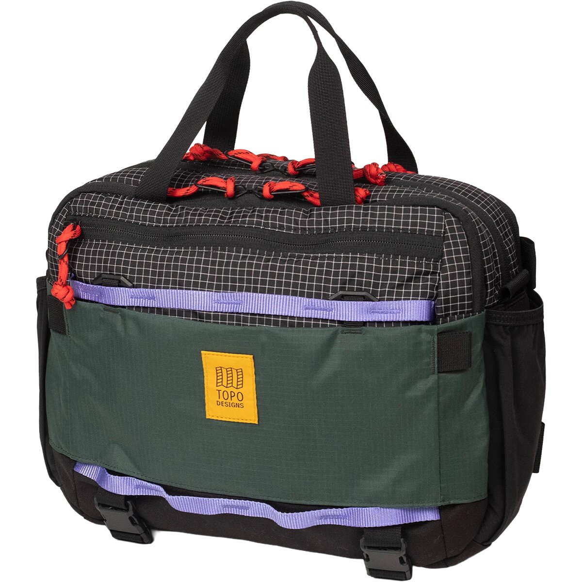 Image of Topo Designs Mountain Cross Pack Grid/Very Peri, One Size