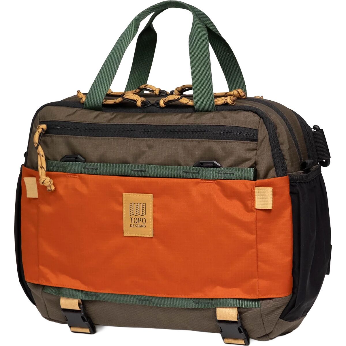 Image of Topo Designs Mountain Cross Pack Woodland/Terracotta, One Size