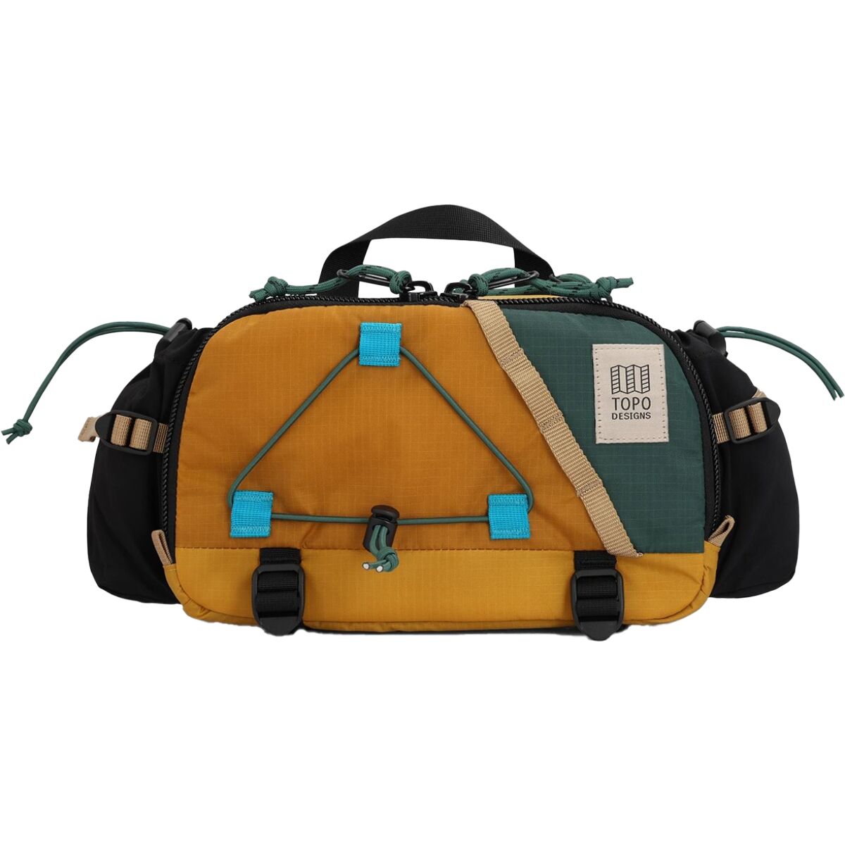 Topo Designs Topo Designs Mountain Hydro Hip Pack Mustard/Forest, One Size