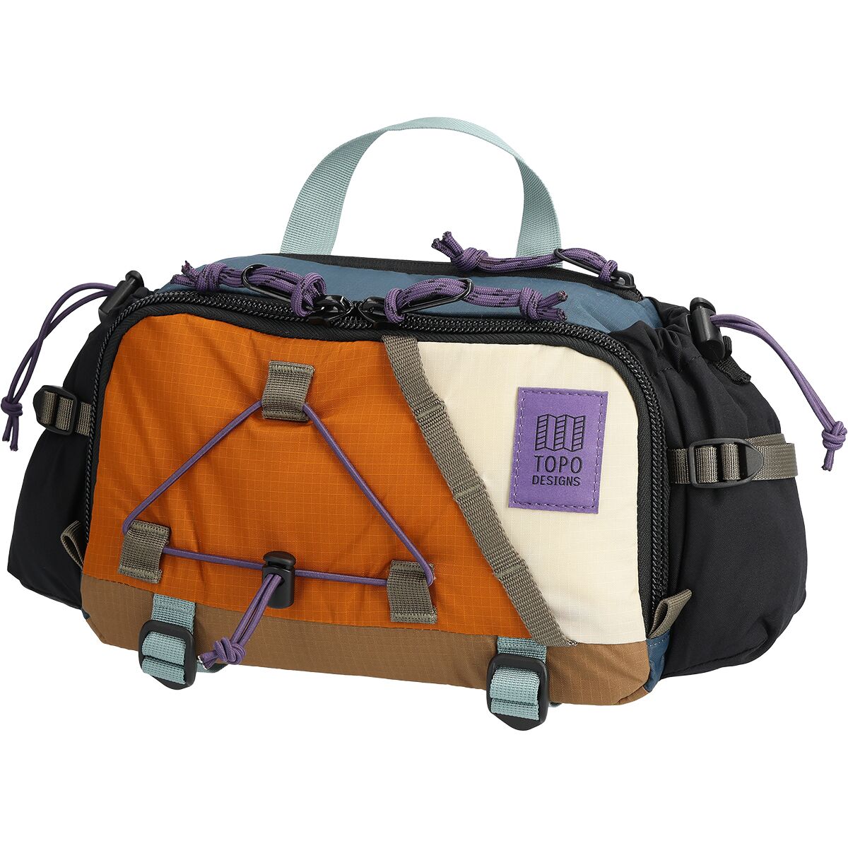 Image of Topo Designs Mountain Hydro Hip Pack Pond Blue/Spice, One Size