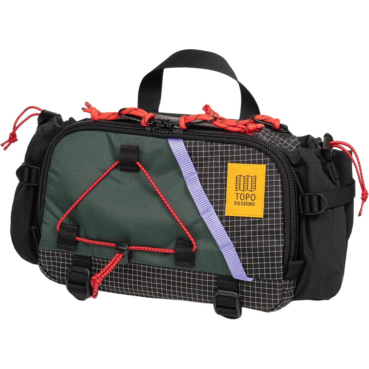 Image of Topo Designs Mountain Hydro Hip Pack Very Peri/Forest, One Size
