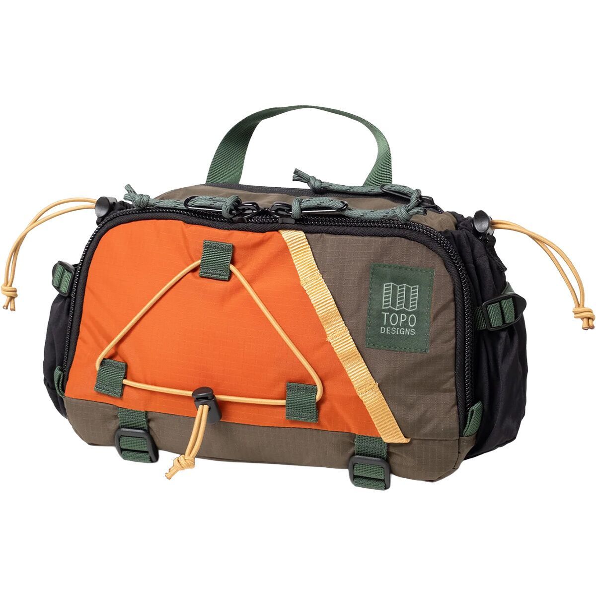 Image of Topo Designs Mountain Hydro Hip Pack Woodland/Terracotta, One Size