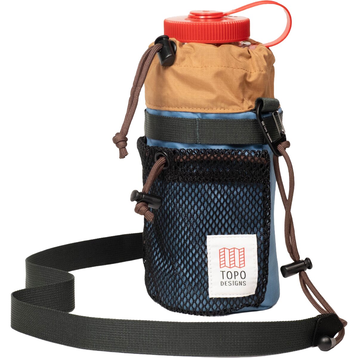 Image of Topo Designs Mountain Hydro Sling River Blue/Brown Oak, One Size