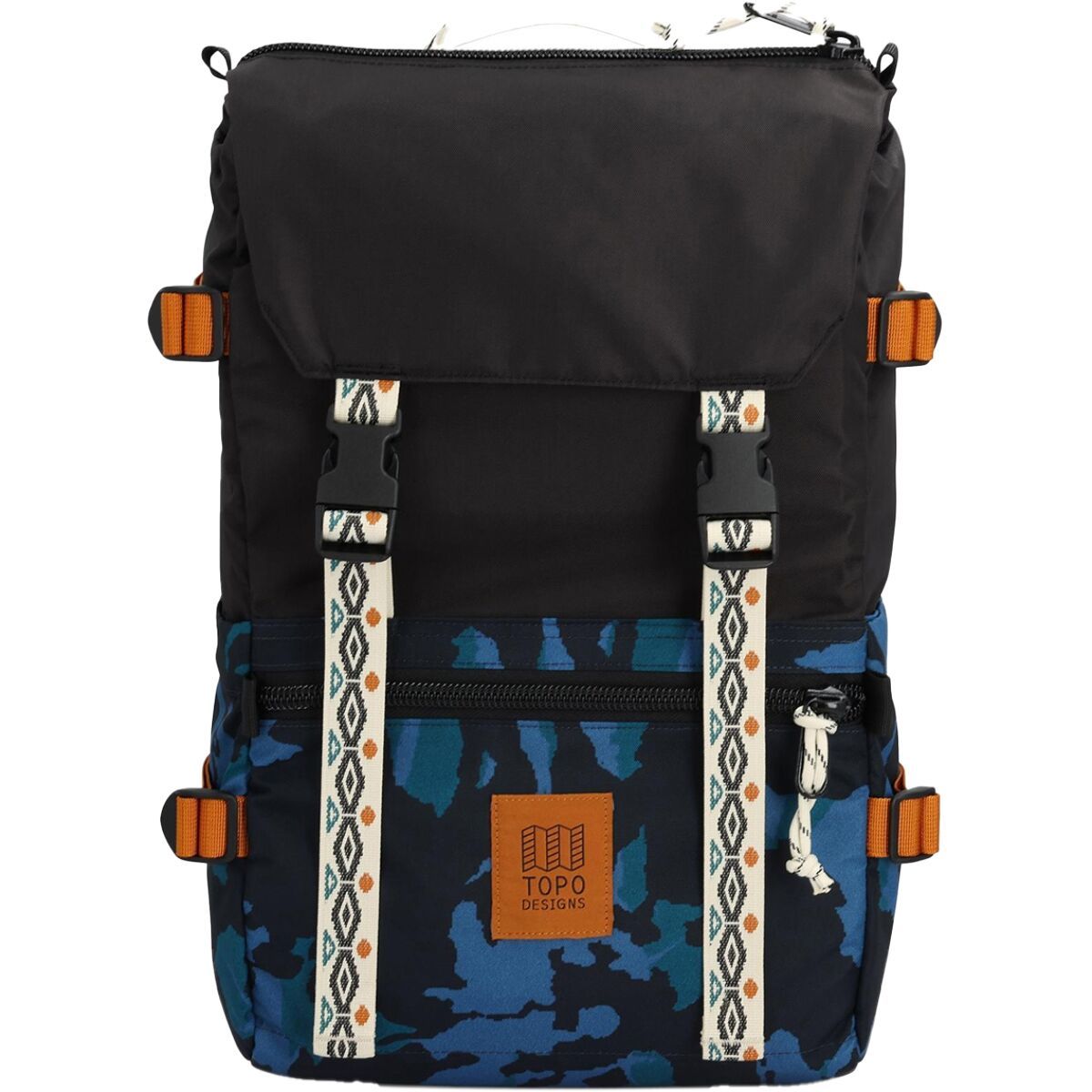 Image of Topo Designs Rover 20L Pack Black/Tectonic, One Size