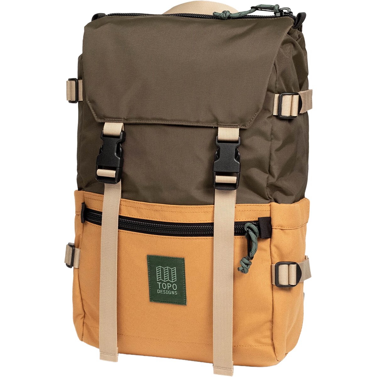 Image of Topo Designs Rover 20L Pack Woodland/Brown Oak, One Size