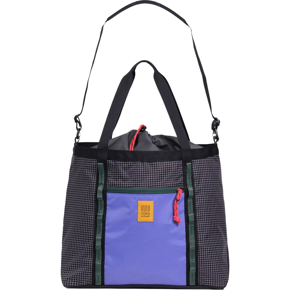 Image of Topo Designs Mountain Utility Tote Grid/Very Peri, One Size