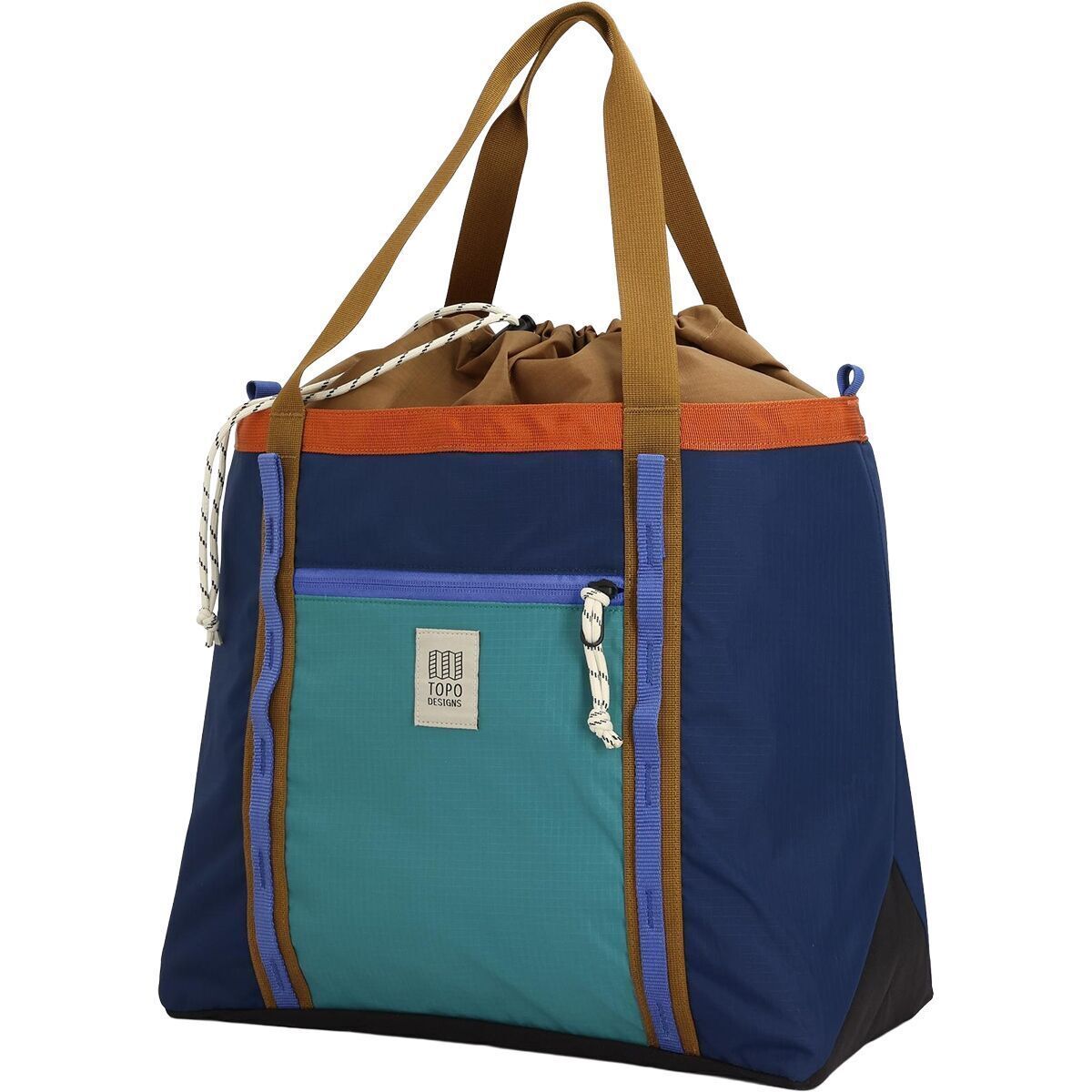 Image of Topo Designs Mountain Utility Tote Midnight/Caribbean, One Size