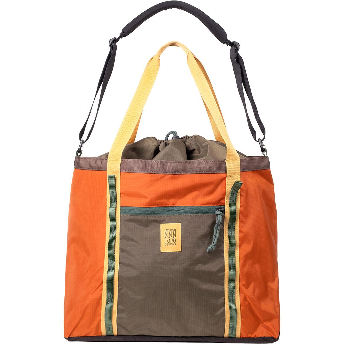 Image of Topo Designs Mountain Utility Tote Woodland/Terracotta, One Size