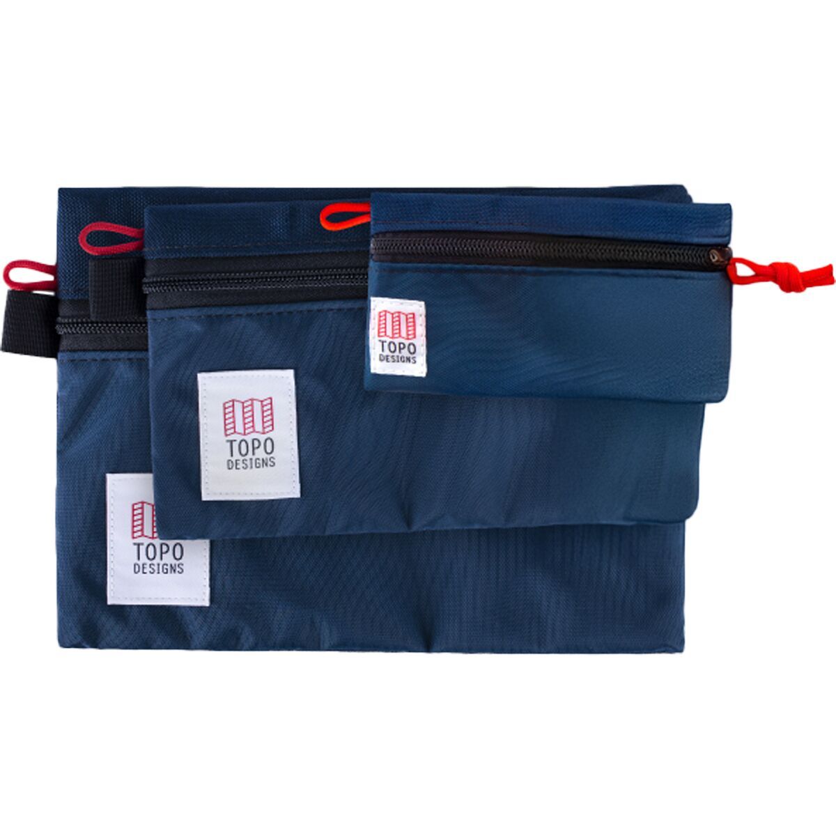 Image of Topo Designs Accessory Bag - 3-pack Navy/Navy, Micro/Small/Medium