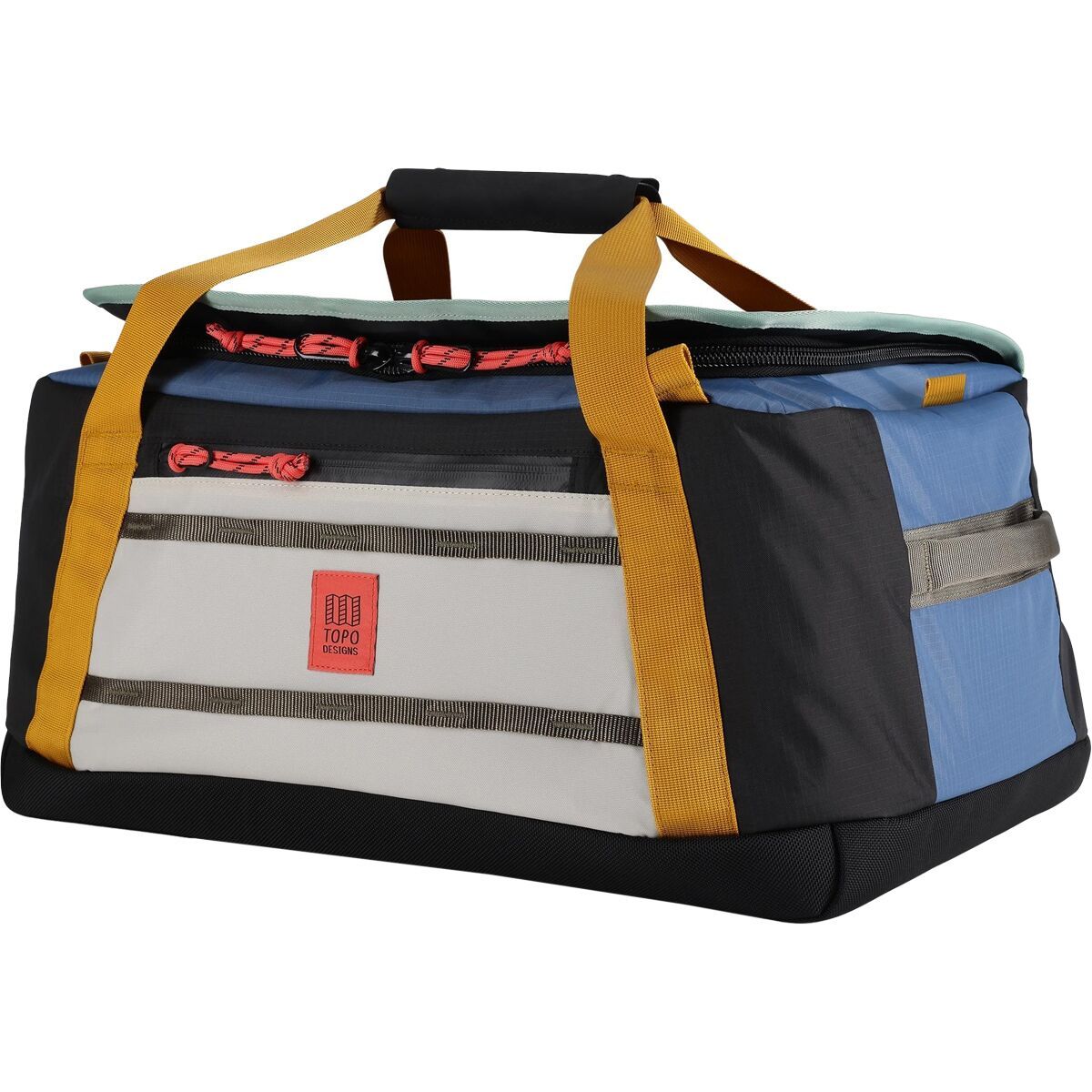 Topo Designs Mountain 40L Duffel Bag Stone Blue/Bone White