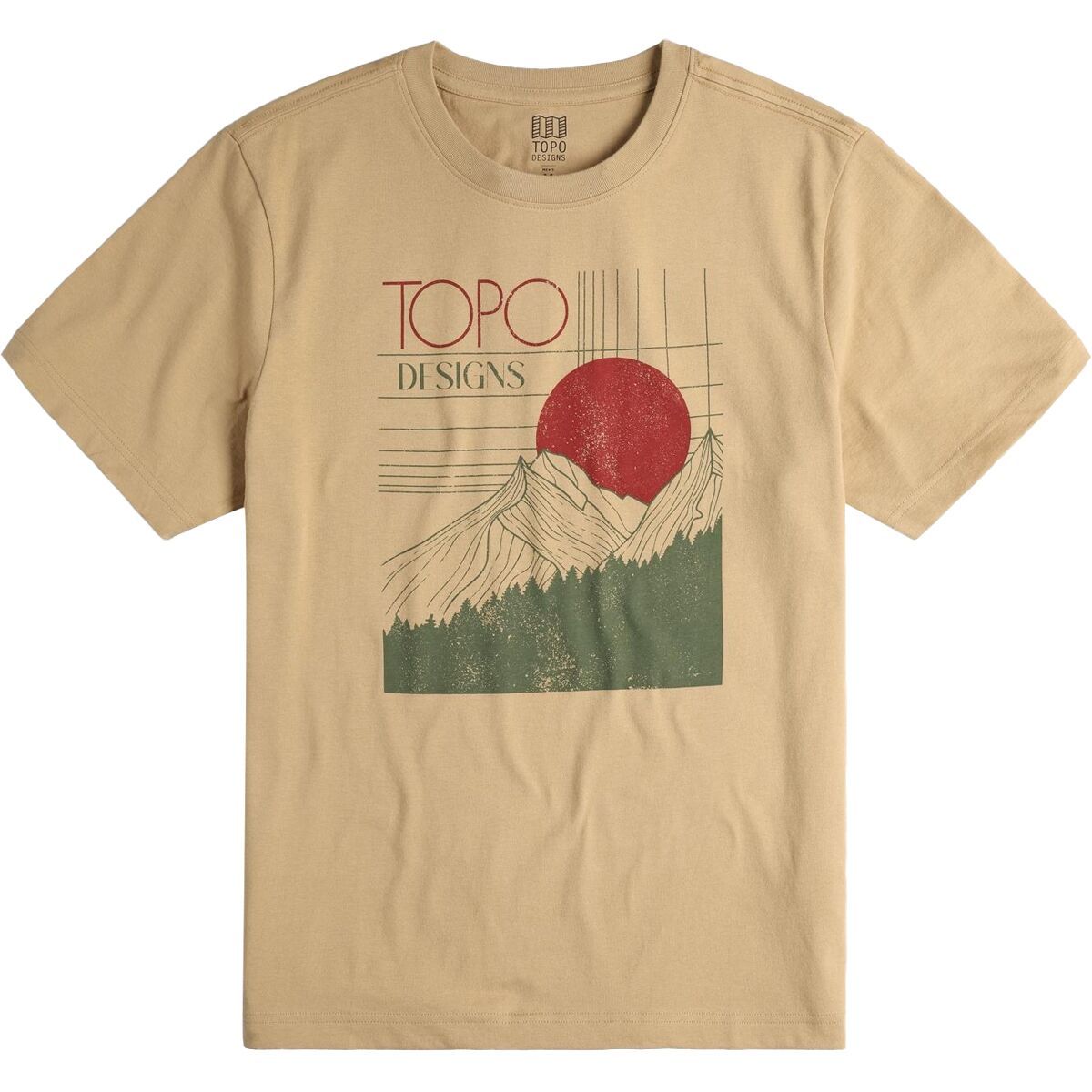 Topo Designs Horizon T-Shirt - Men's Sahara, XL