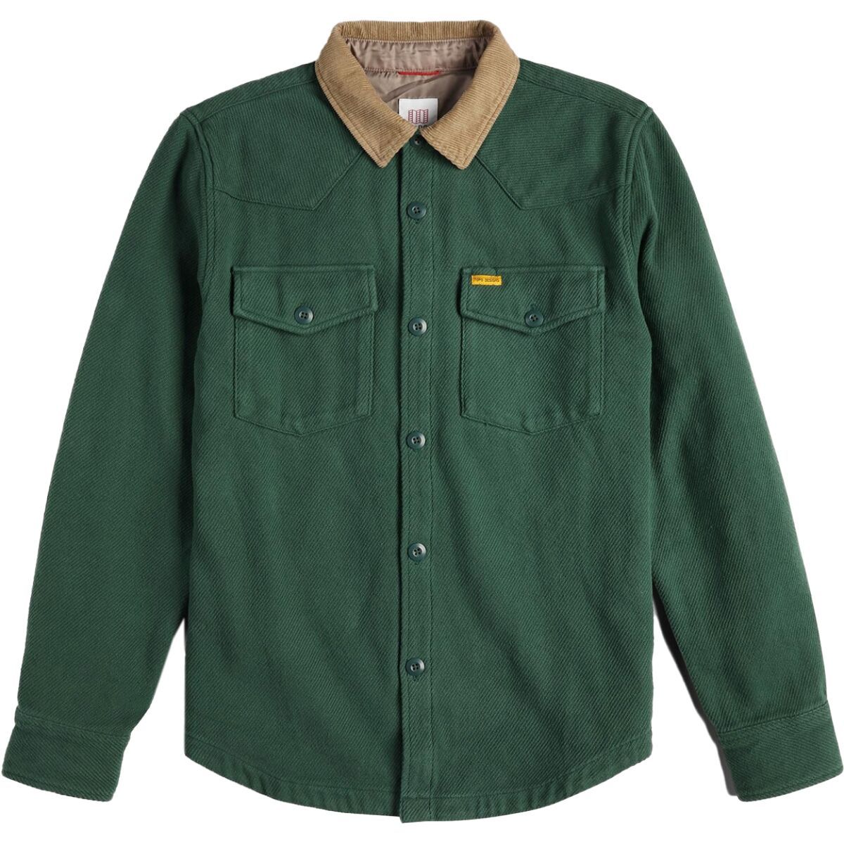Image of Topo Designs Onlooker Twill Shirt Jacket - Men's Forest, L
