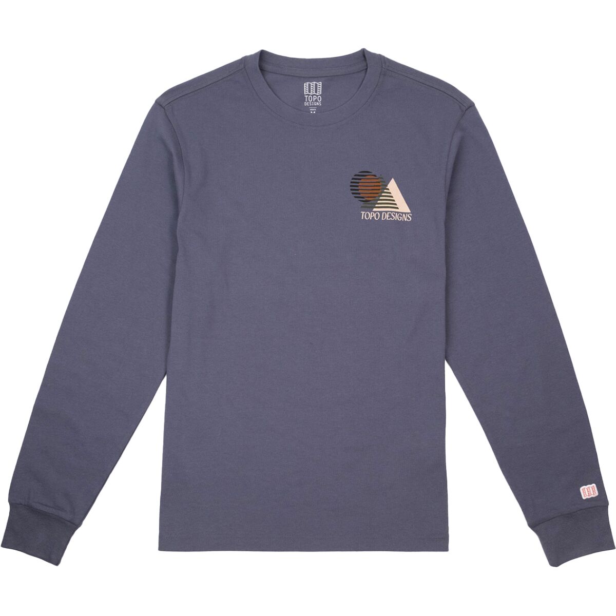 Topo Designs Topo Designs Shadow Long-Sleeve T-Shirt - Men's Stone Blue, S