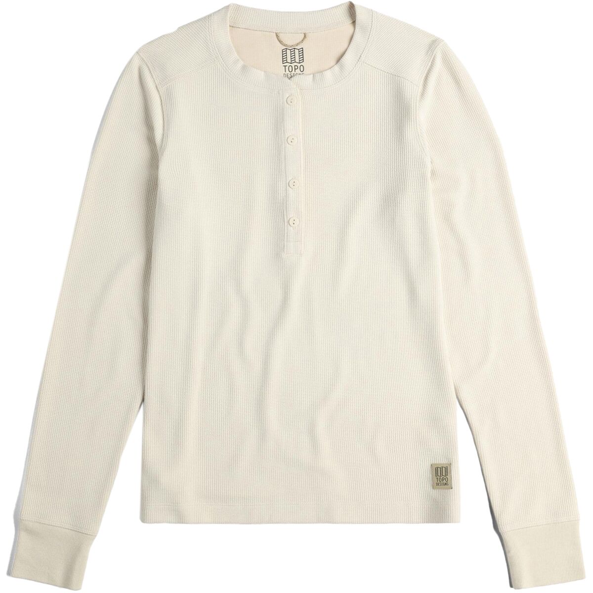 Image of Topo Designs Global Waffle Henley - Women's Bone White, M