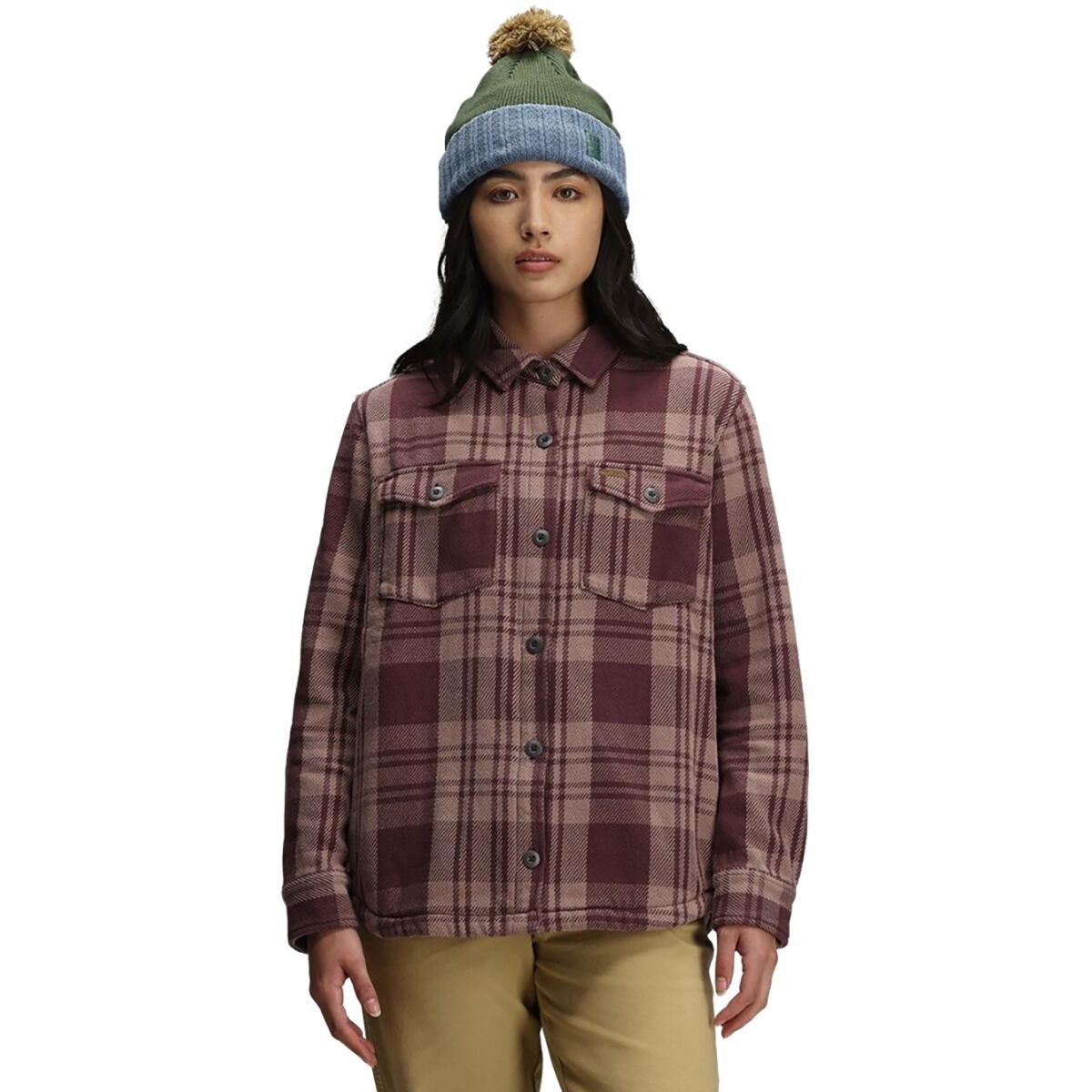 Image of Topo Designs Onlooker Twill Shirt Jacket - Women's Huckleberry Multi, L