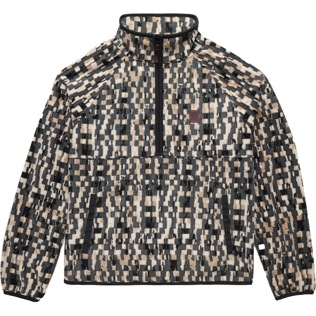 Image of Topo Designs Vista 1/4-Zip Lightweight Fleece Pullover - Women's Downhill Geo, M