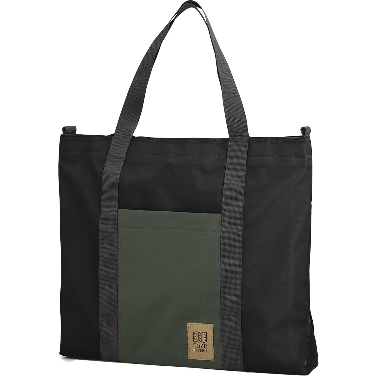 Image of Topo Designs Mountain Essential Tote Black/Neutral, One Size