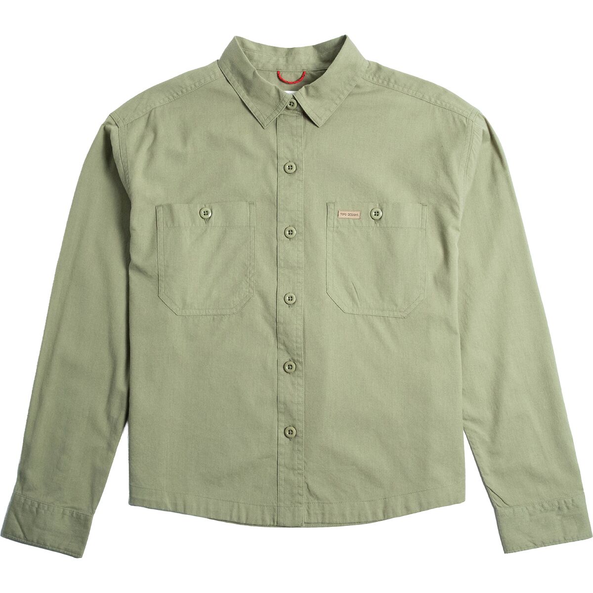 Image of Topo Designs Daytripper Long-Sleeve Shirt - Women's Oil Green, XL