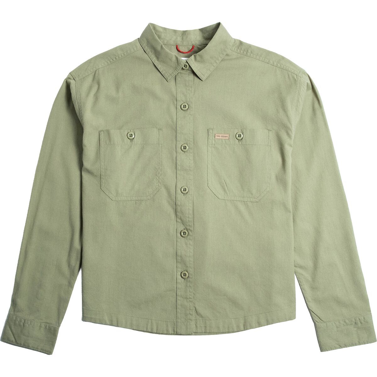 Image of Topo Designs Daytripper Long-Sleeve Shirt - Women's Oil Green, L
