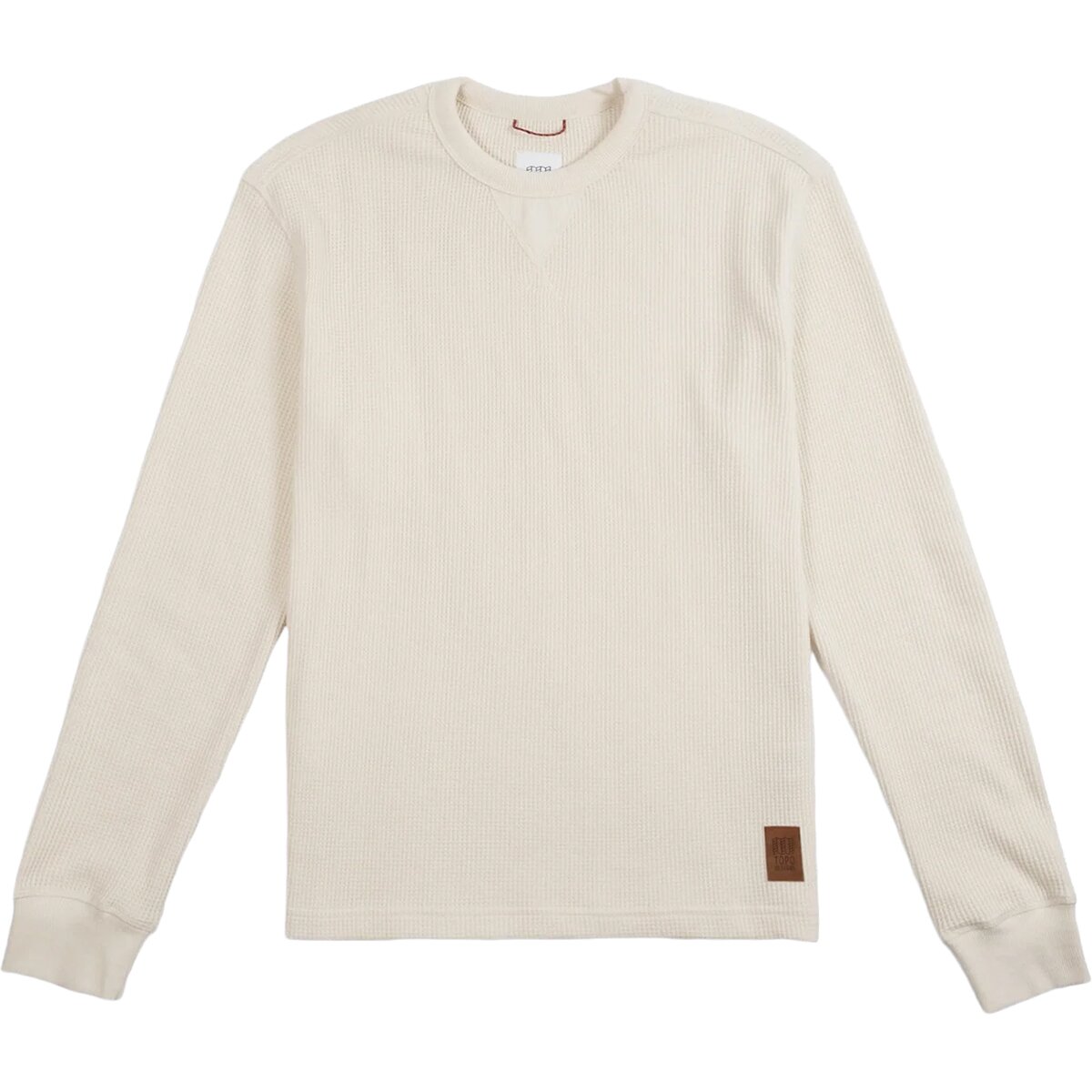 Image of Topo Designs Utility Waffle Crew Top - Men's Bone White, S