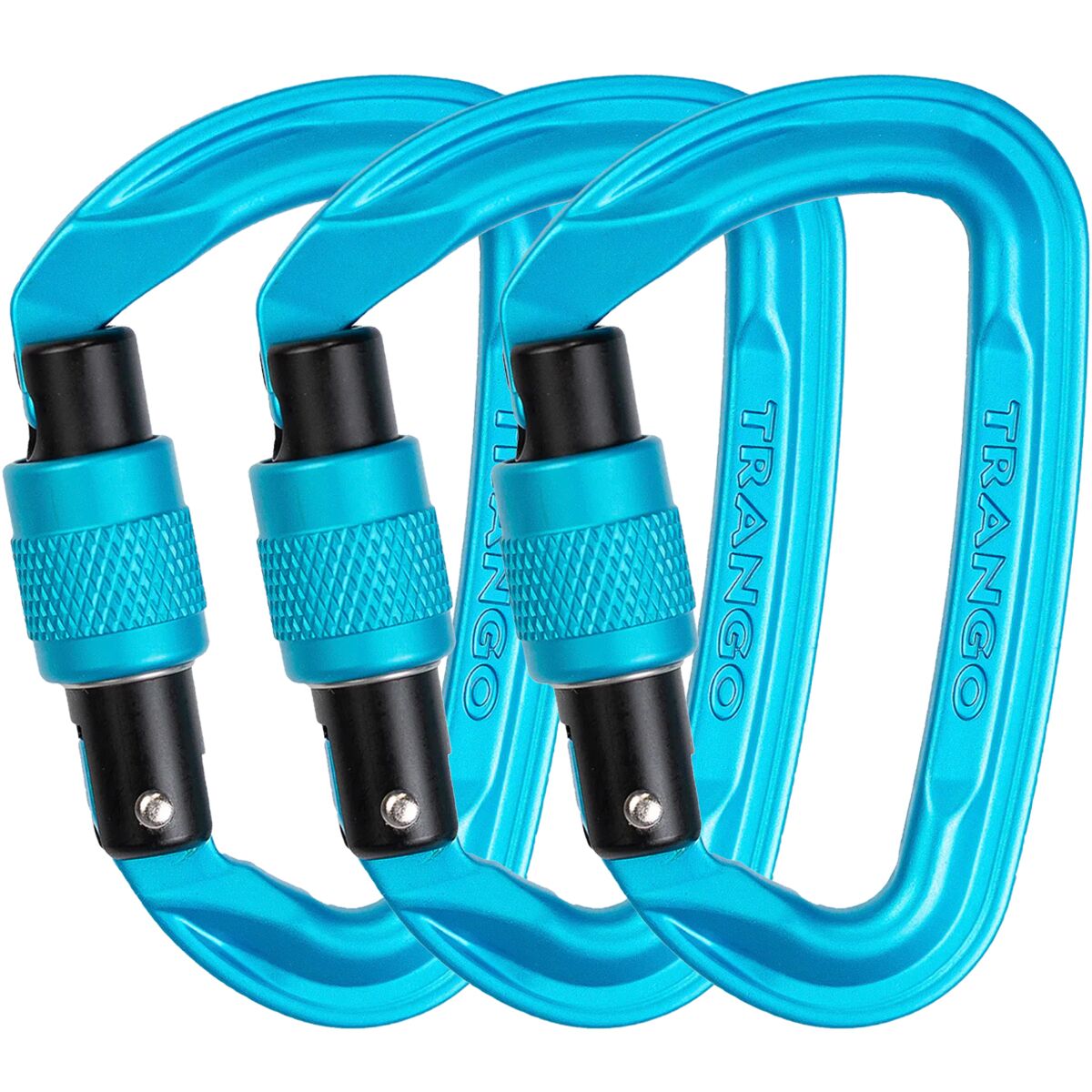 Trango Trango Superfly EVO Carabiner - 3-Pack Cyan, One Size