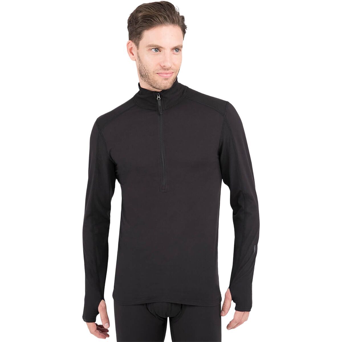 Terramar Thermolator-2.0 Men's 1/2 Zip Top-2025 Black, M