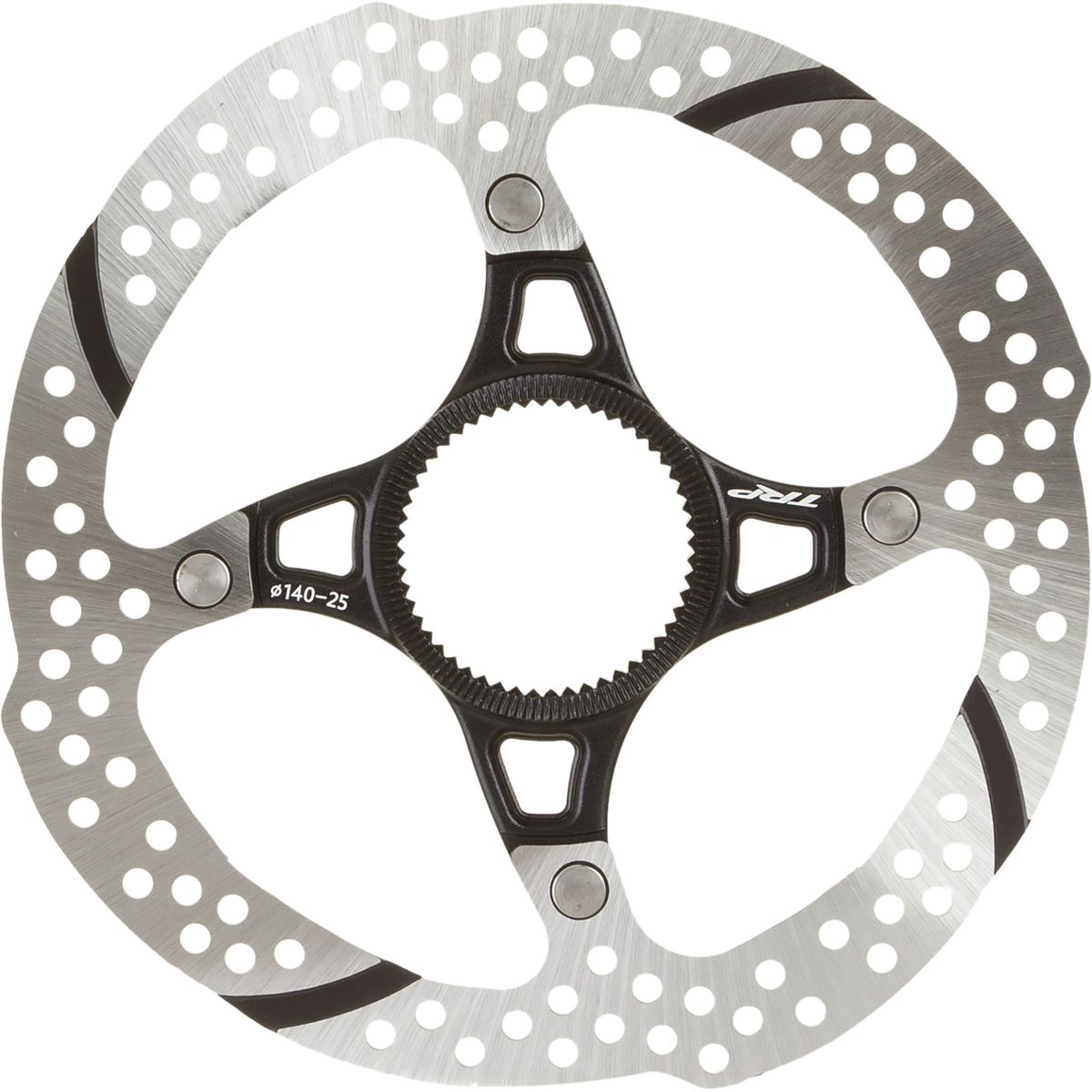 Image of TRP 2-Piece Center Lock Rotor Silver/Black, 140mm