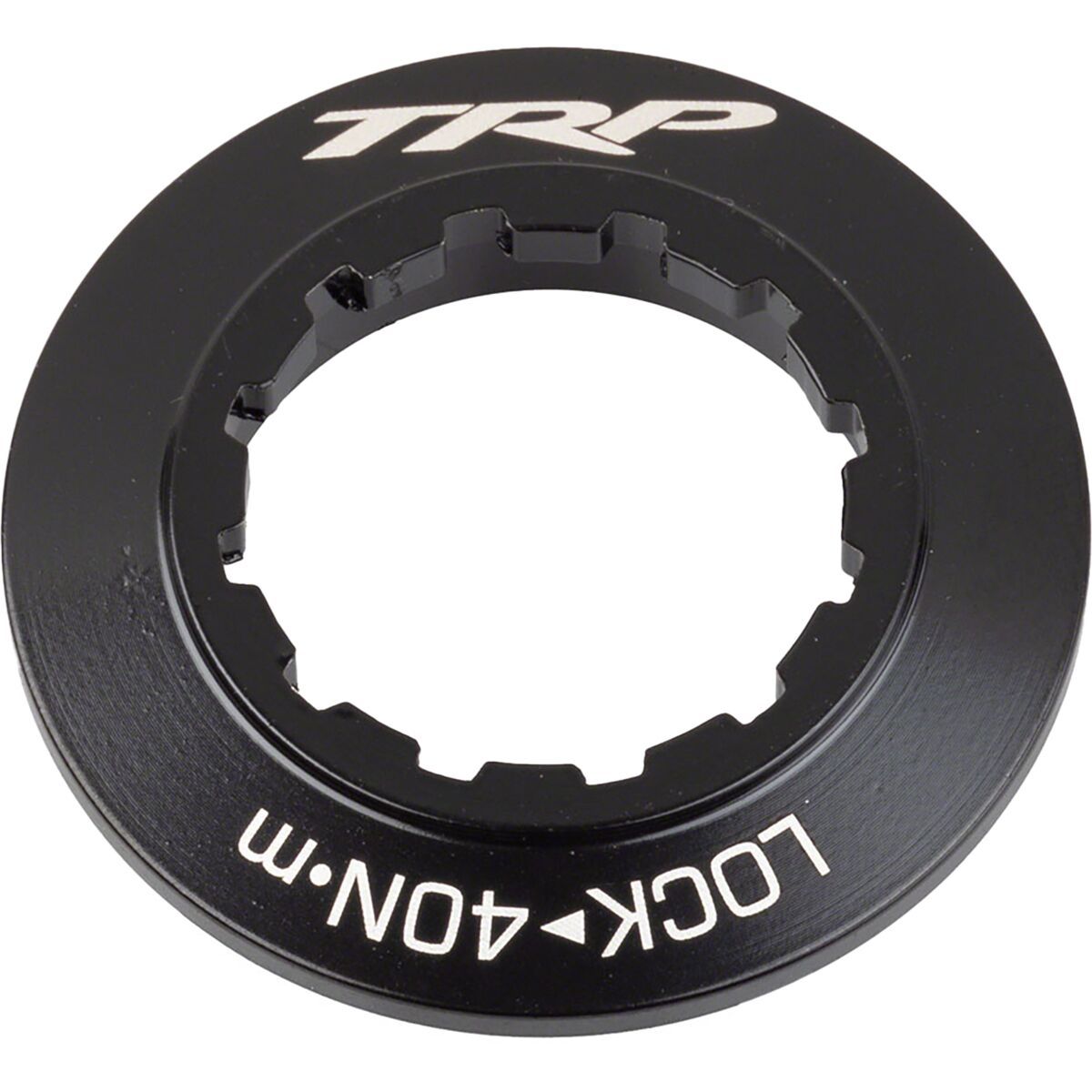 Image of TRP Alloy Center Lock Lockring Black, 12mm Axle
