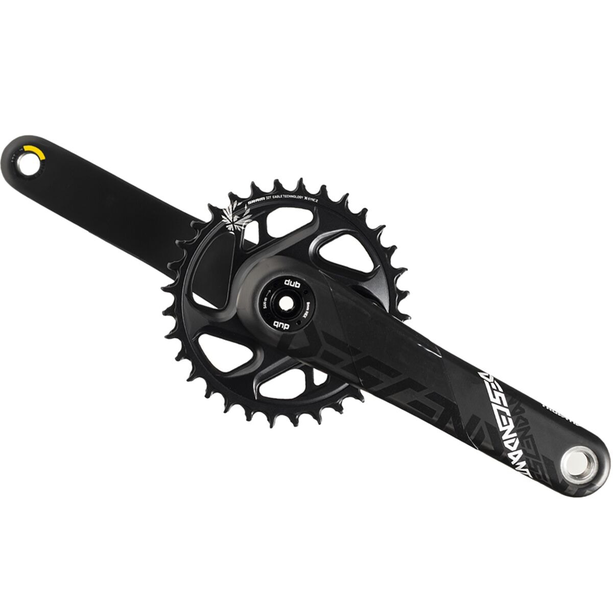 Image of TruVativ Descendant Carbon Eagle DUB Crankset Black, 175mm/32T