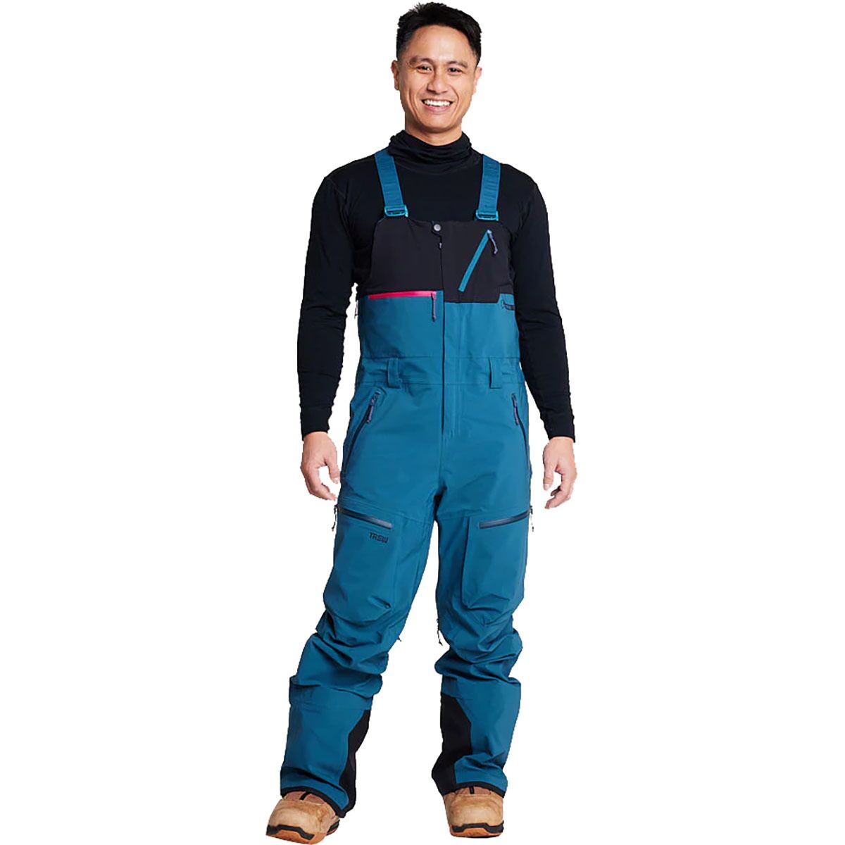 Image of Trew Gear Capow Bib Pant - Men's Blue Pond, XXL