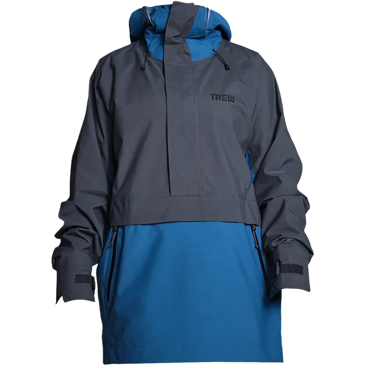 Image of Trew Gear Popover Jacket Black and Blue, S